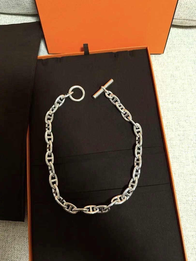 新品　HERMESシェーヌダンクル　アンカーチェーン　ネックレス