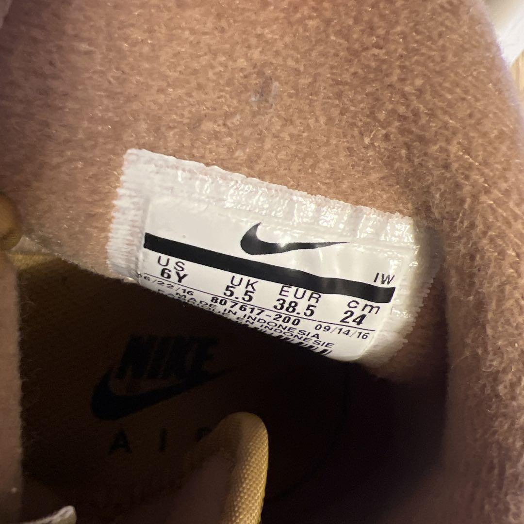 NIKEエアフォースワン スウェード ベージュ ハイカット24cm