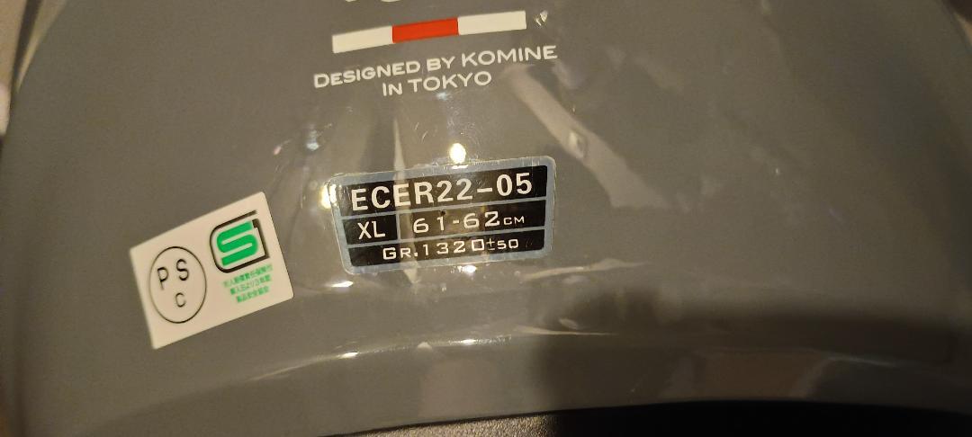 KOMINE HK-172 BASALT-GREY XL ミラーシールド フォグ