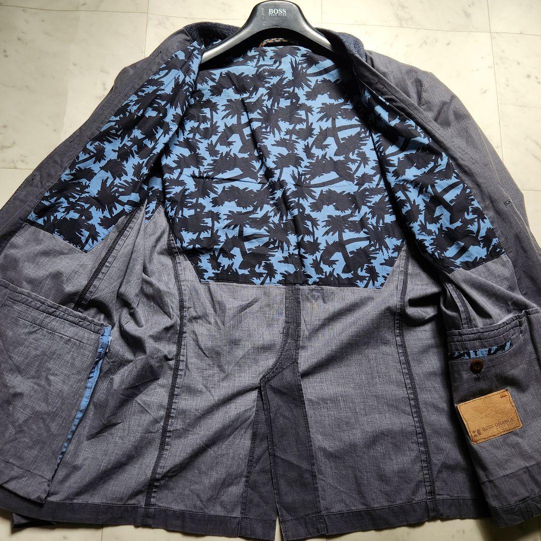 【オープニング 大放出セール】 入手困難✨XXXL相当 56 リネン テーラードジャケット BOSS HUGO ジャケット・アウター