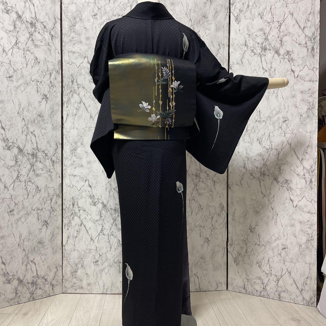 新作超激安 srh様専用正絹黒地カラー花柄訪問着 作家物 rwtYa-m32460402580 SALE本物保証