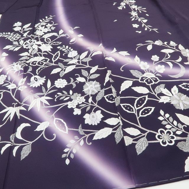 ✨新品未着用　上品な刺繍訪問着　正絹 未着用 訪問着 金駒刺繍 金彩 蘭 着物 044a p - メルカリ