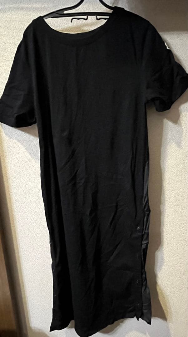 Moncler モンクレール　半袖　切り替え　ワンピース　ブラック　M 美品