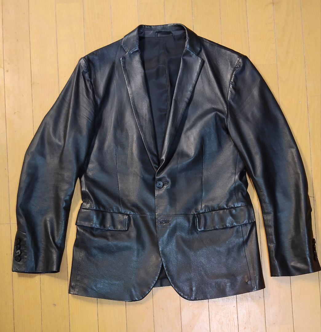 ジョセフ レザーテーラードジャケット　羊革　黒　48 定価154,000円