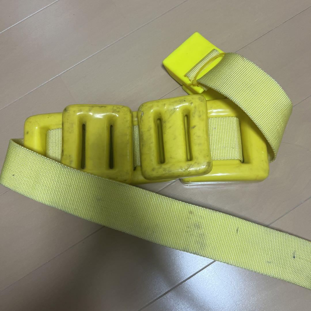 ダイビング用 ウエイトベルト 黄色 調整可能