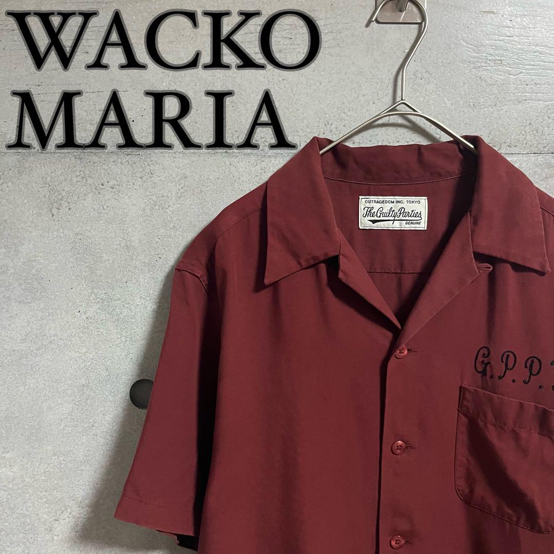 WACKO MARIA】 ワコマリア オープンカラーシャツ オンブレ 刺繍ロゴ