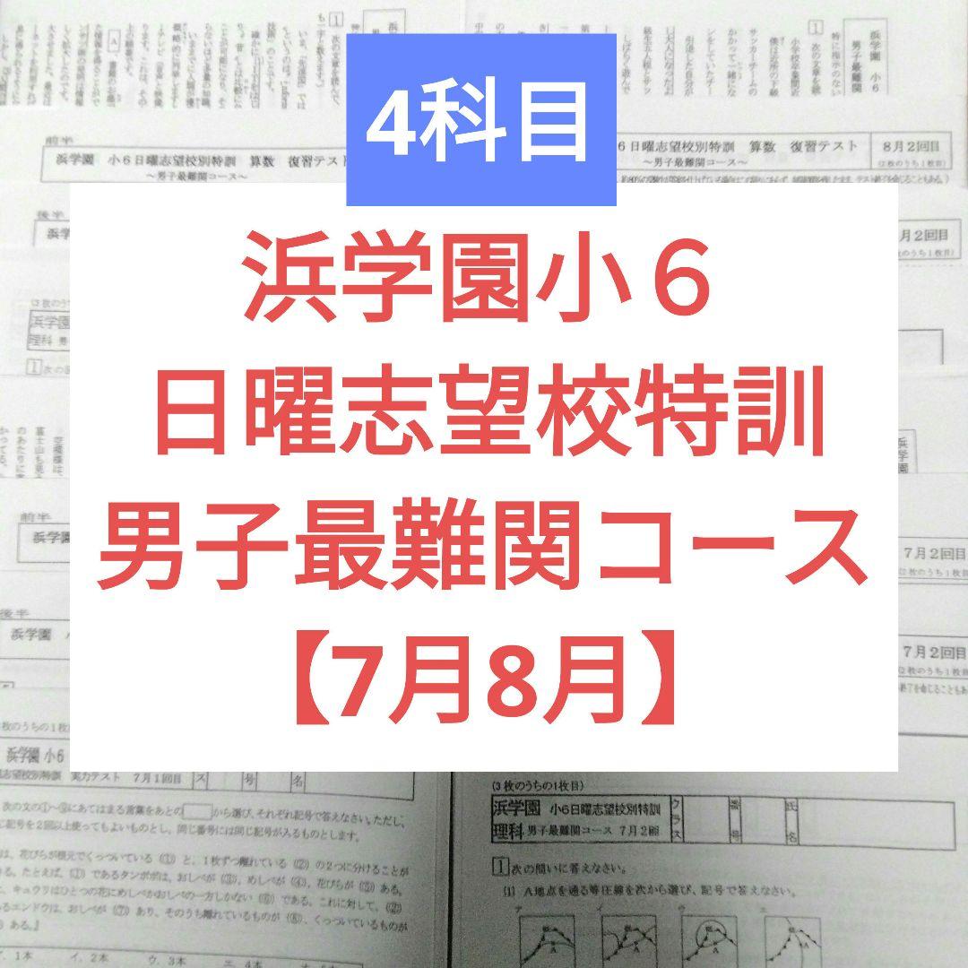 浜学園 小6算数 日曜志望校別特訓 RDコース 浜学園 小6算数 日曜志望校別特訓 RDコースオンライン 通販
