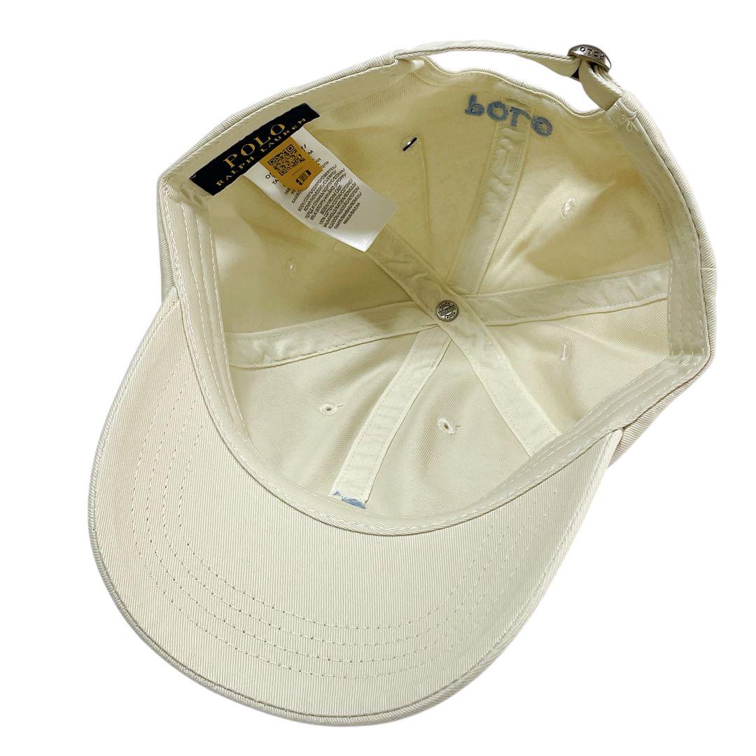 POLOラルフローレン　ベースボールキャップ　クリーム色　ユニセックス　新品