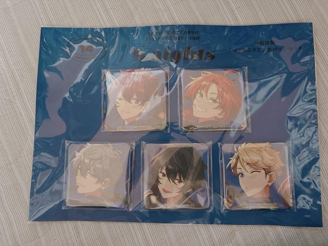 【バラ売り⭕️】あんスタ Knights スクエア缶バッジ 23個セット trip バラ売り⭕️】あんスタ Knights スクエア缶バッジ 23個セット trip
