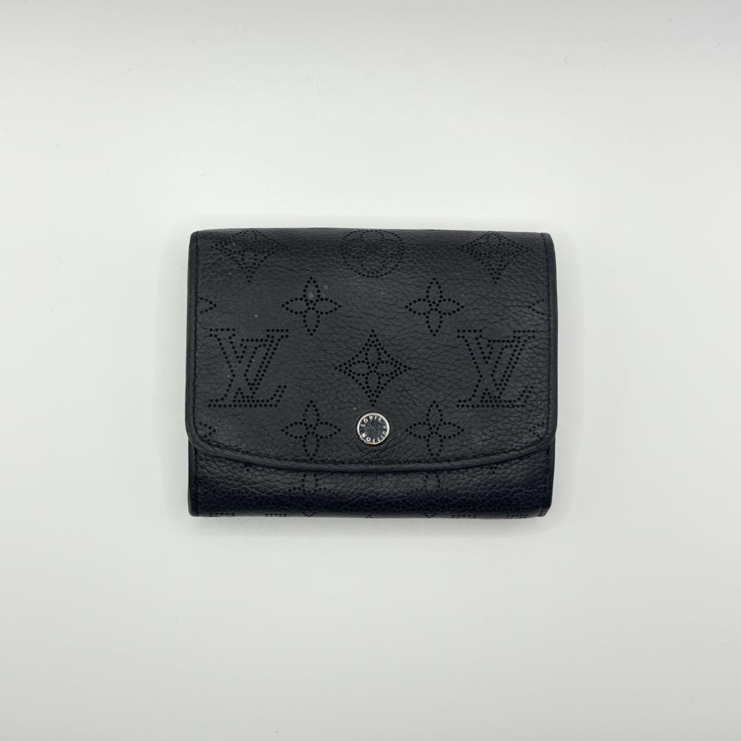 ✨美品✨ルイヴィトン　ポルトフォイユ・イリス　コンパクト　マヒナ　ノワール　黒色 LOUIS VUITTON 【未使用】ルイヴィトン マヒナ ポルトフォイユ