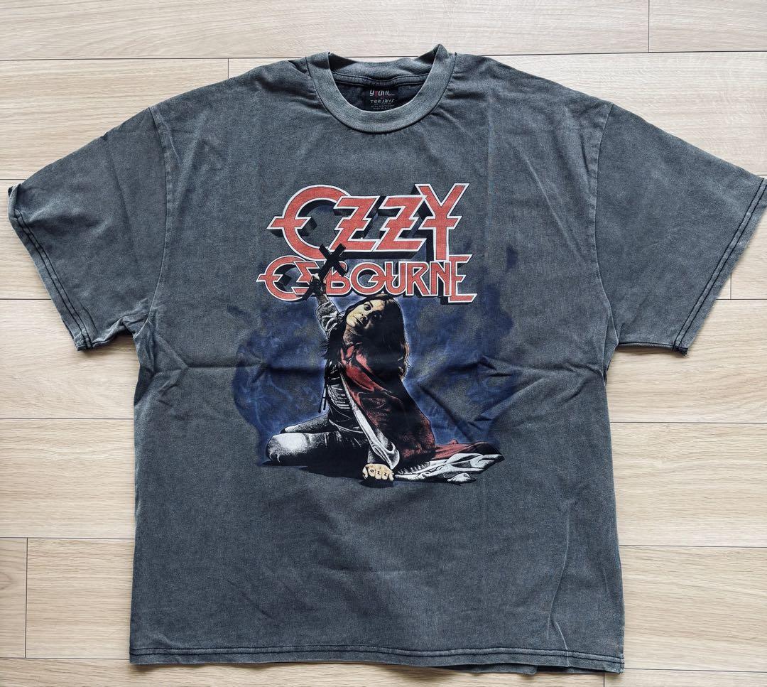 Ozzy Osbourne オジーオズボーン　ヴィンテージ加工Tシャツ 黒
