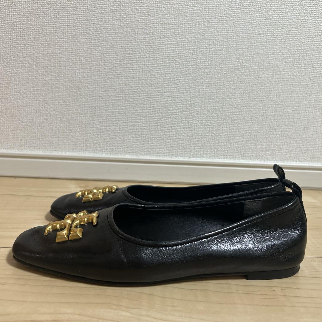 Tory Burch ブラック フラットシューズ
