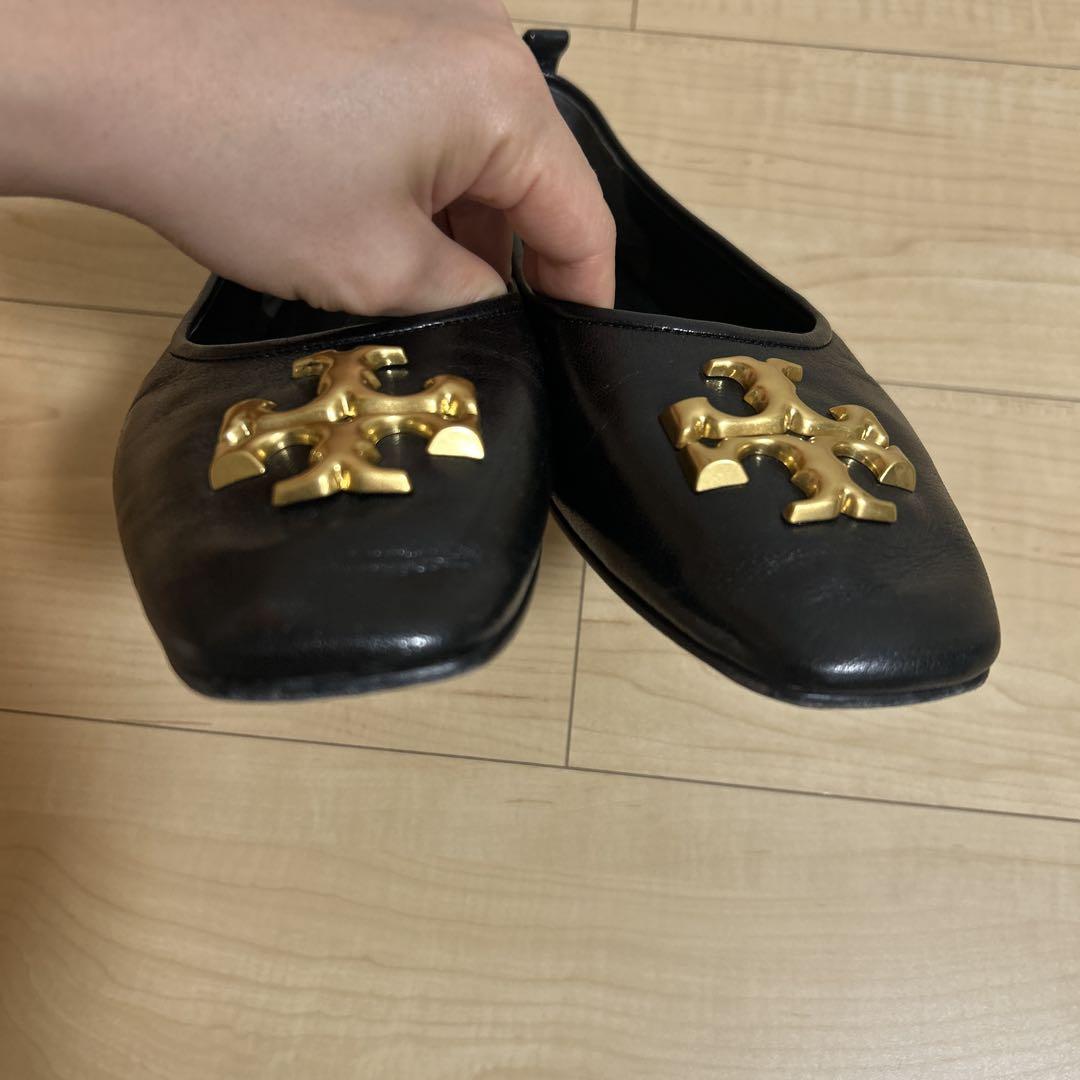 Tory Burch ブラック フラットシューズ