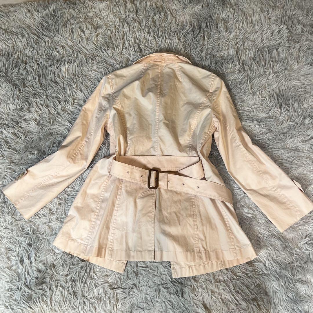 Burberry Londonピンク トレンチコート ウエストベルト付き
