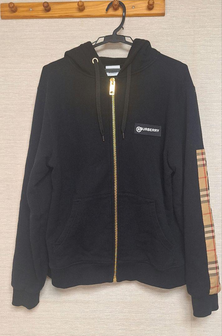 BURBERRY バーバリー 20AW パーカー ノバチェック スリーブロゴ