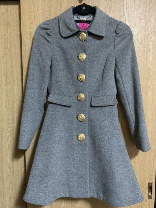 ANNA SUI グレー ウールコート 上着 アウタードーリーガールバイ