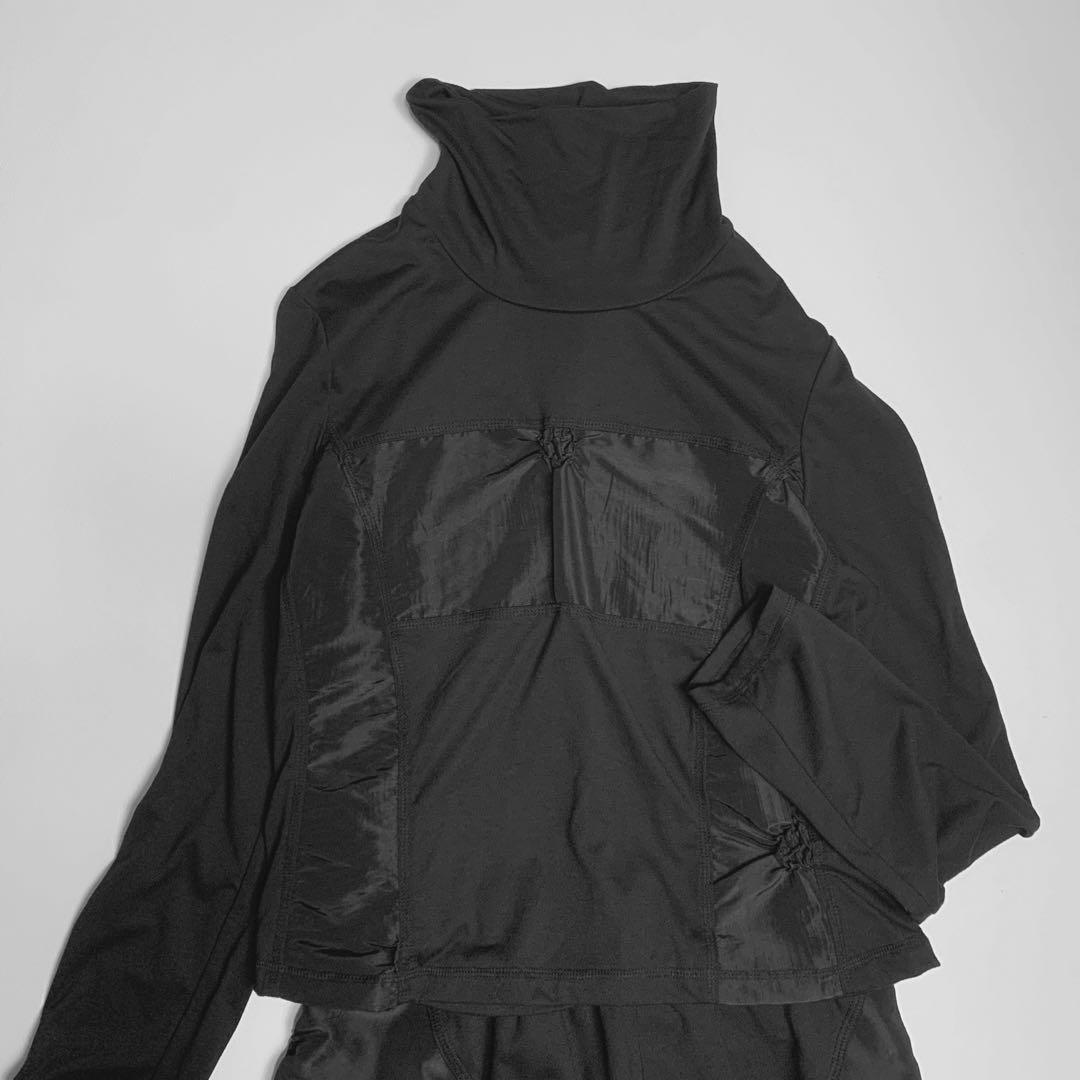 【エイココンドウ】E-clat タートルネック セットアップ ナイロン切り替え