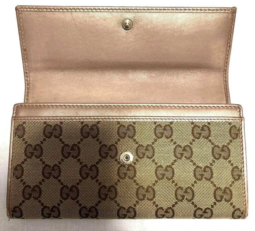 男の子向けプレゼント集結 長財布 GUCCI GGキャンバス 袋付き 紐 箱 ハート 小物