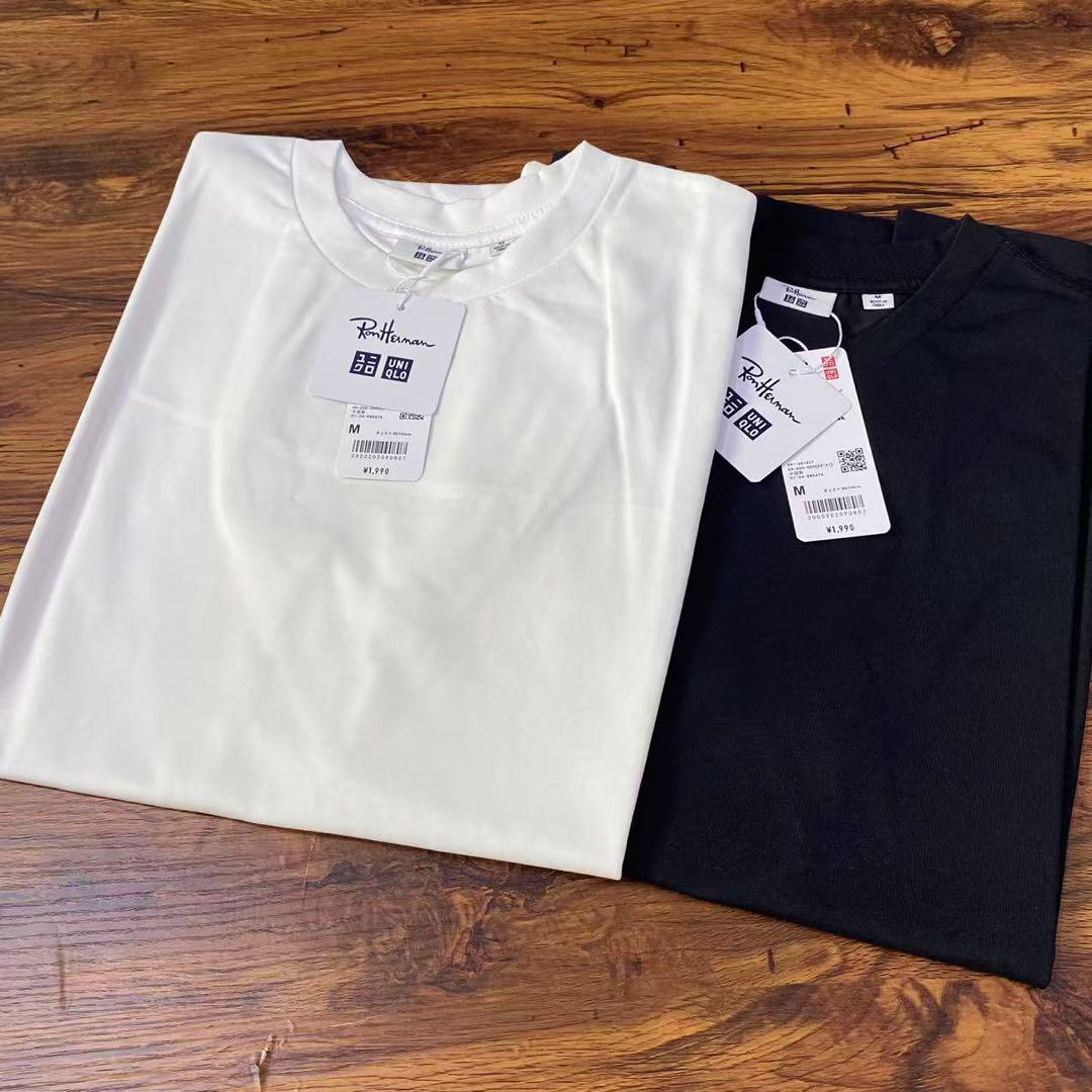 美品Ron Herman × UNIQLO Tシャツ 黒白2枚セット M2 - メルカリ
