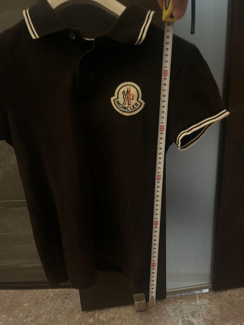 MONCLER ブラック ポロシャツ S スリムフィット