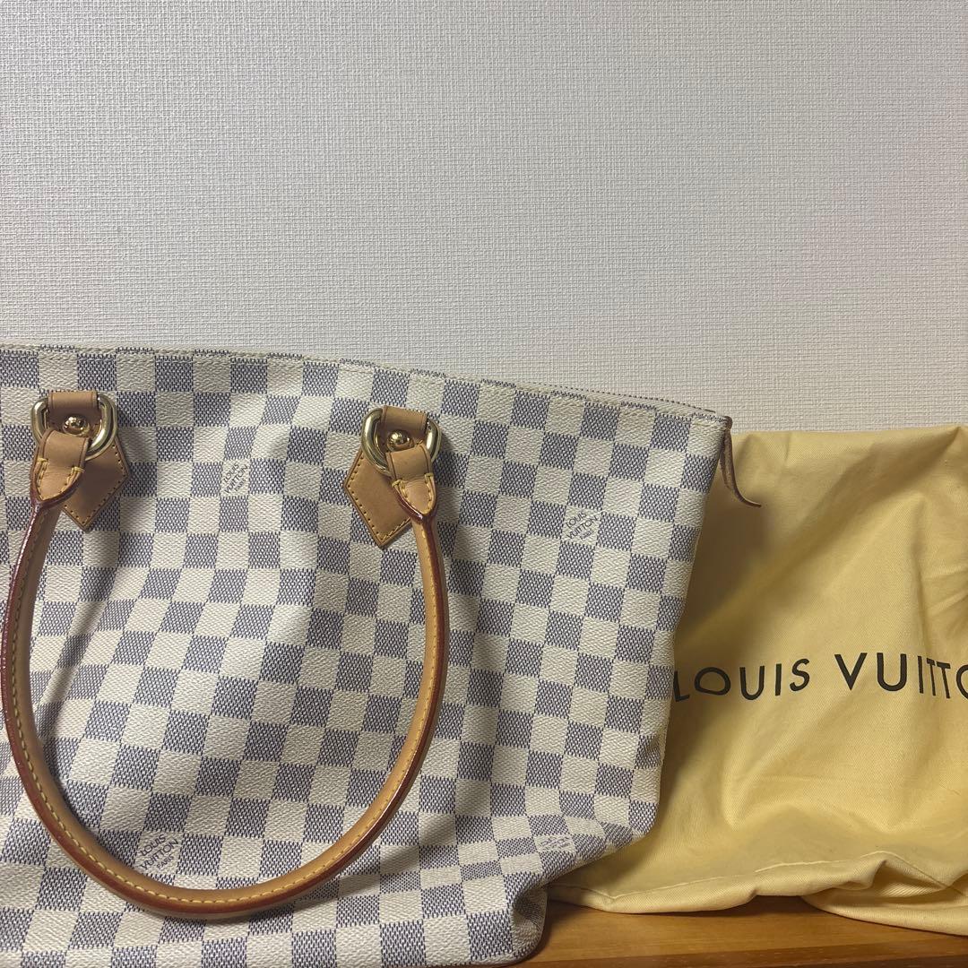 ルイヴィトン　ダミエ　ハンドバッグ ホワイト/グレー
