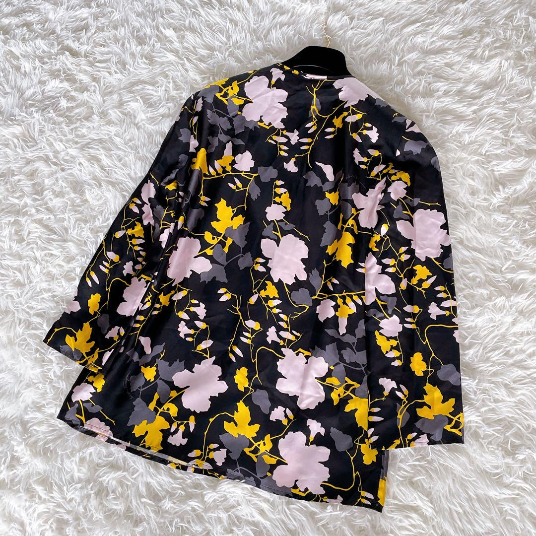 新品タグ付き✨【フェラガモ】シルク100%花柄シャツブラウス 総