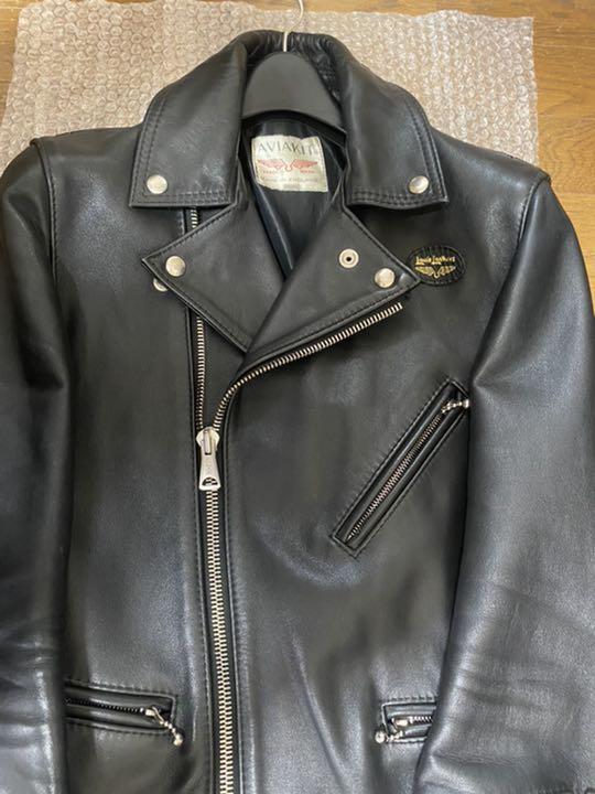 美品☆SCHOTT ショット☆ダブルライダースジャケット 36 ウール 黒 M