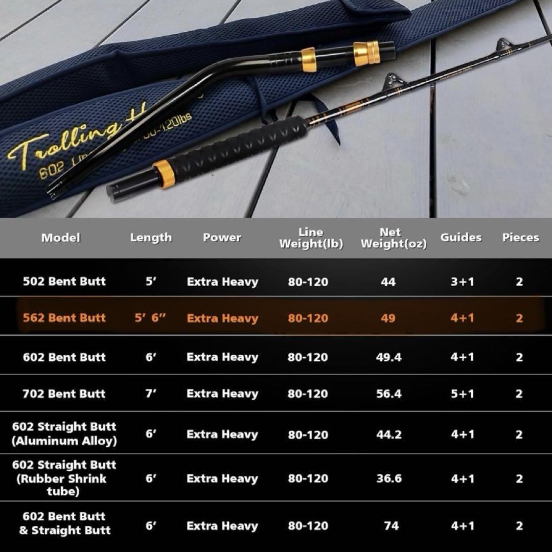 【週末限定価格です】トローリングロッド Torolling Hunter 562 週末限定価格です】トローリングロッド Torolling Hunter 562