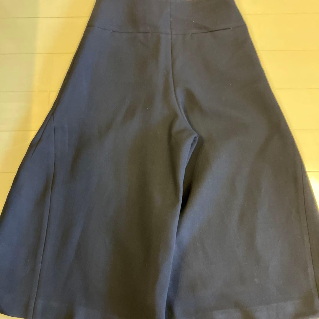 ネイビー ワイドパンツM