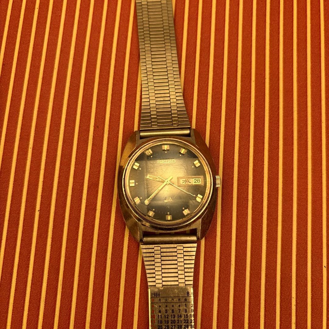 SEIKO 自動巻き腕時計 ダークブルー