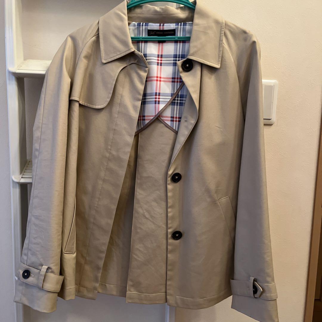 Brooks brothers ベージュ トレンチコート チェック裏地