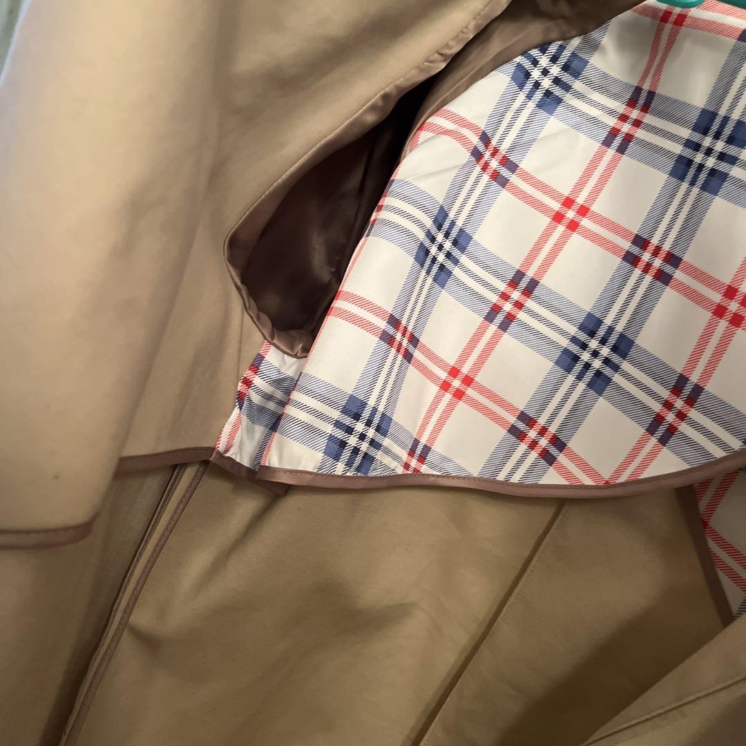 Brooks brothers ベージュ トレンチコート チェック裏地