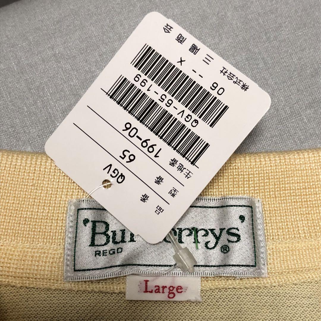 【未使用】BURBERRY GOLF　Lサイズ 長袖ポロシャツ 90s 三陽商会