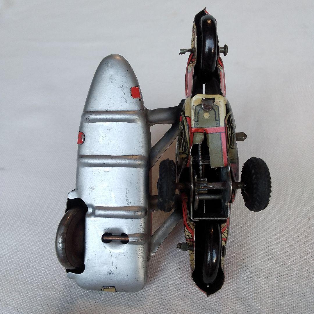 超レア　ブリキ　車庫付きゼンマイカー　アメリカ占領下ドイツ　箱付き　ヴィンテージ 超レア ブリキ 車庫付きゼンマイカー アメリカ占領下ドイツ 箱