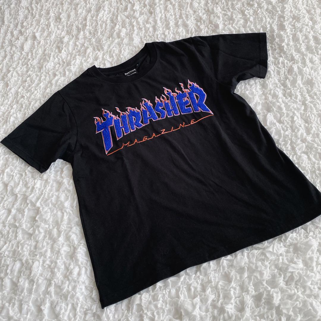 THRASHER 炎ロゴ Tシャツ 黒 楽天市場】クリックポスト対応 スラッシャー THRASHER tシャツ