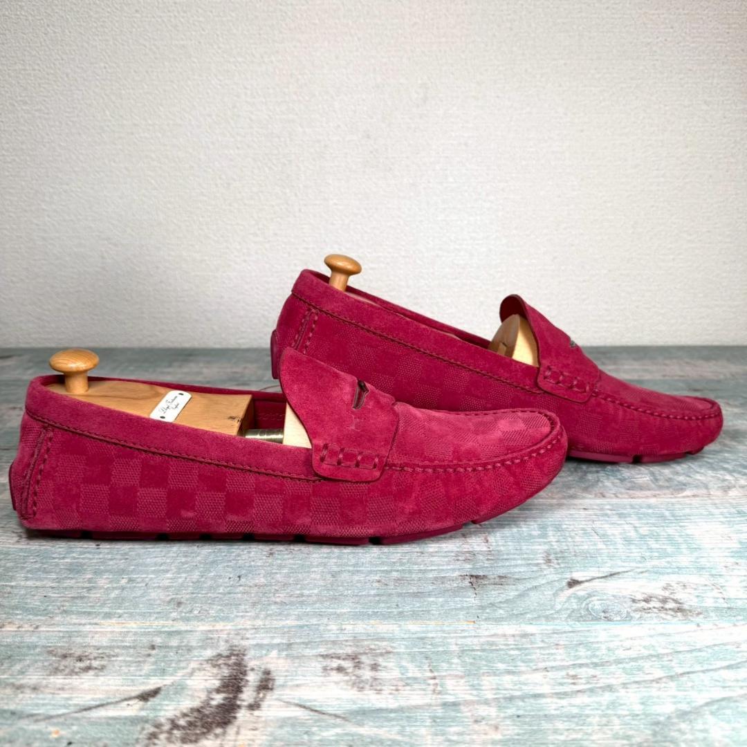 超美品 LOUIS VUITTON ダミエ スエード レザー 10 1/2