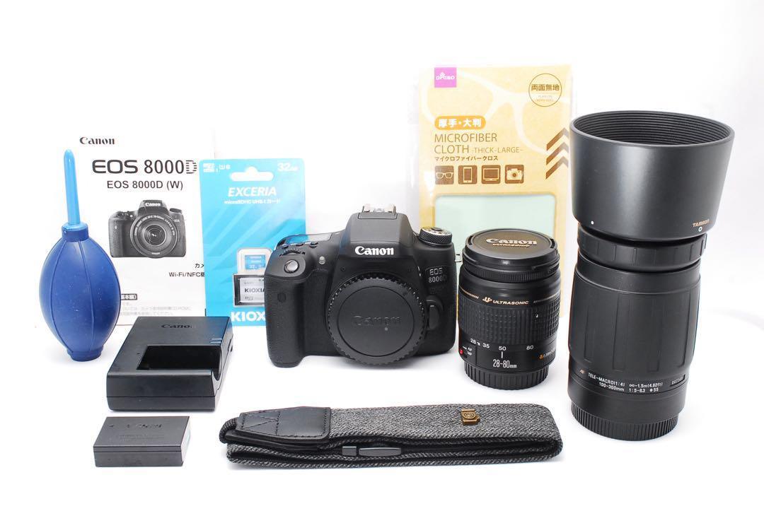 ♫希少品の一眼レフカメラ♫ Canon EOS 8000D ♫Wi-Fi搭載♫