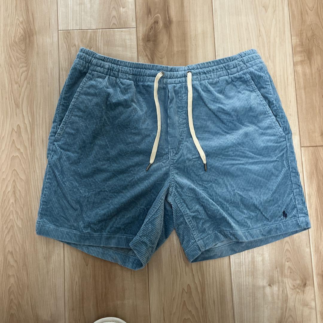 Polo Ralph Lauren M コーデュロイショートパンツ ブルー