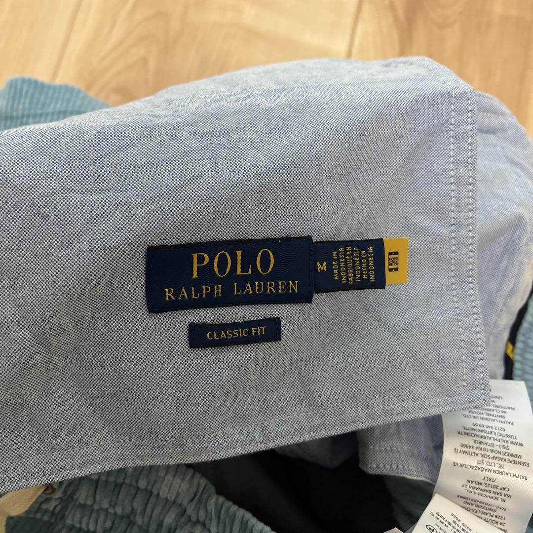 Polo Ralph Lauren M コーデュロイショートパンツ ブルー