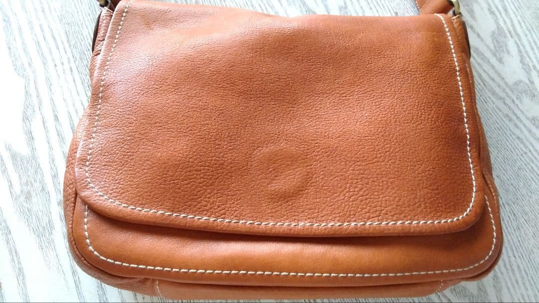 土屋鞄製造所☆ブラウンレザーショルダーバッグ