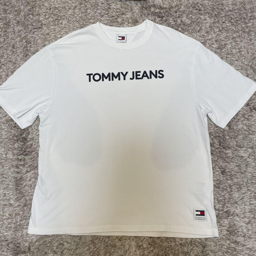  Jeans☆oversizedクラシックロゴTシャツ フィリックス着用 スキズ フィリックス着用モデル TOMMYJEANS ニュークラシックT