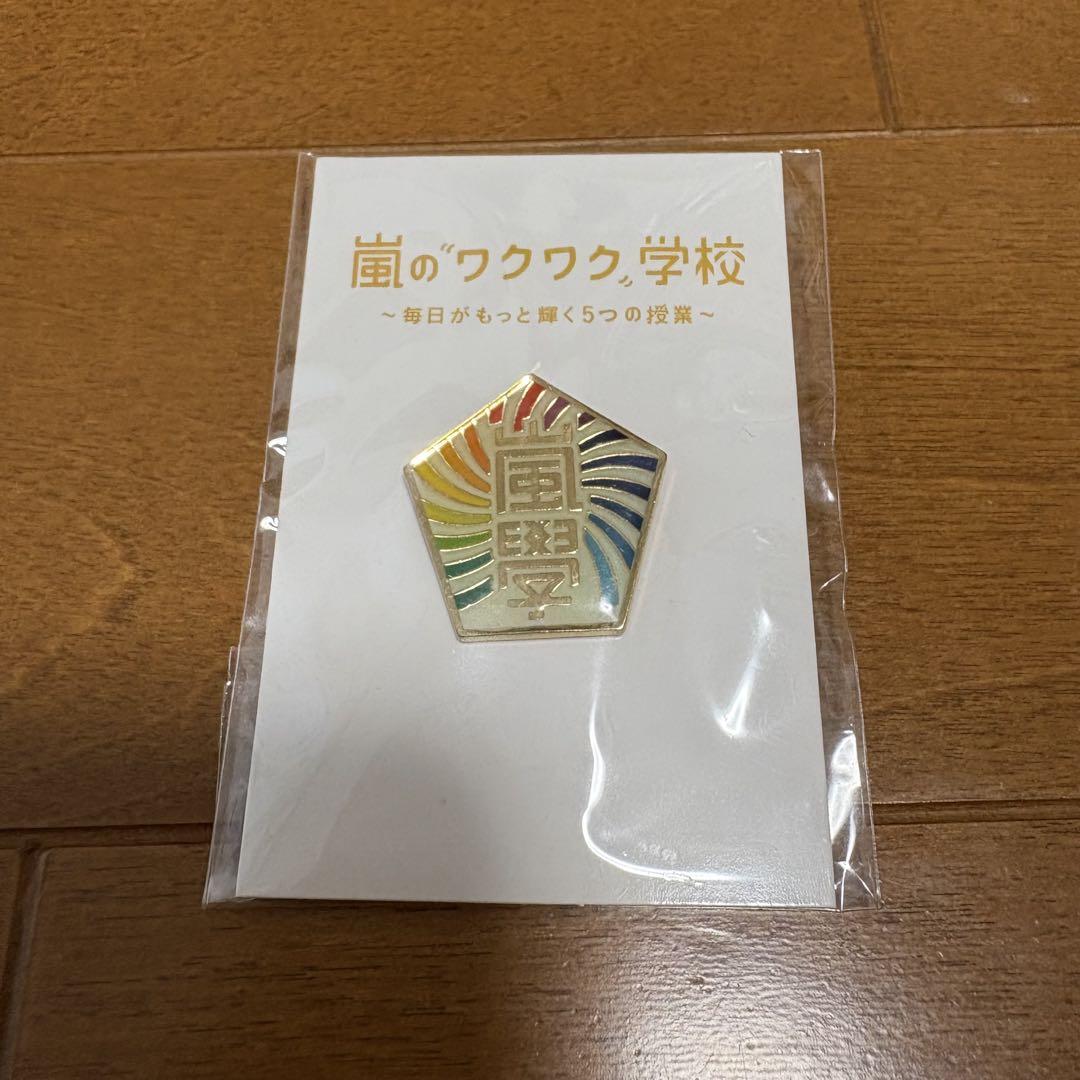 嵐のワクワク学校 校章ピンバッチ 嵐 ワクワク学校 ピンバッチ - メルカリ