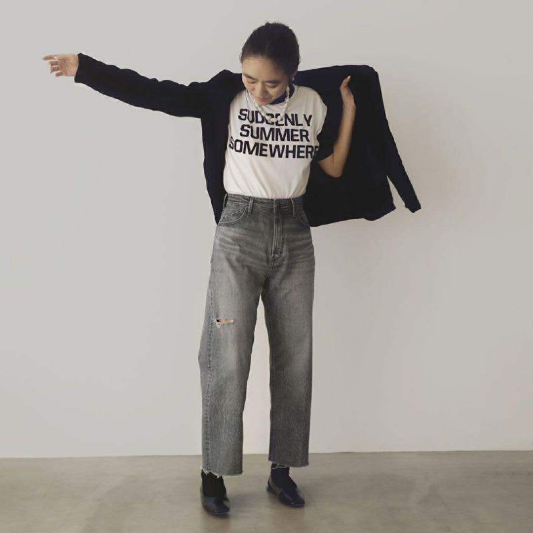 【美品】カレンソロジー　デニム　スキニー　ハイライズ　ストレッチ　ダメージ加工 美品】カレンソロジー デニム スキニー ハイライズ ストレッチ