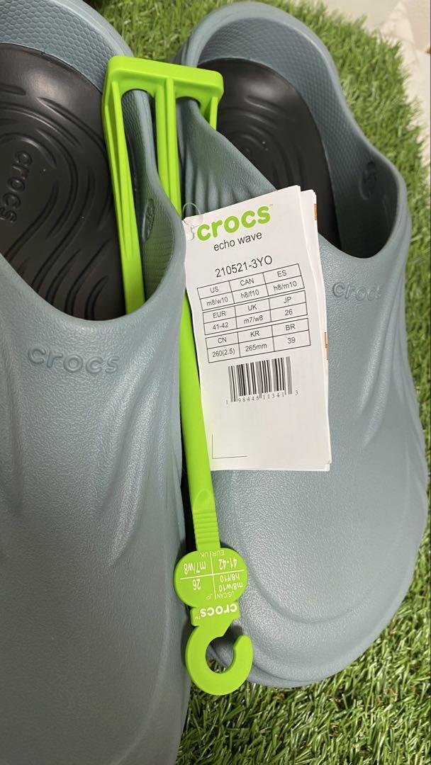 crocs echo wave グレー