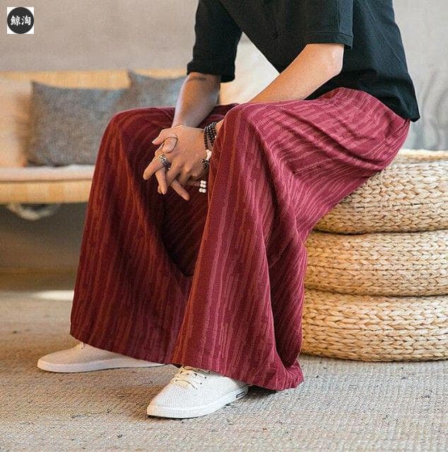 サルエルパンツ メンズ リネンパンツ ワイドパンツ バギーパンツ 綿麻パンツXL LL WWW_SMP1DAWEKUDUS_SCH_ID