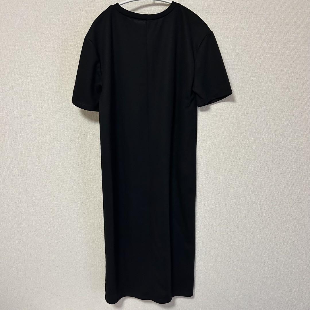 未使用 ZARA ブラック 半袖 ロングワンピース S - メルカリ