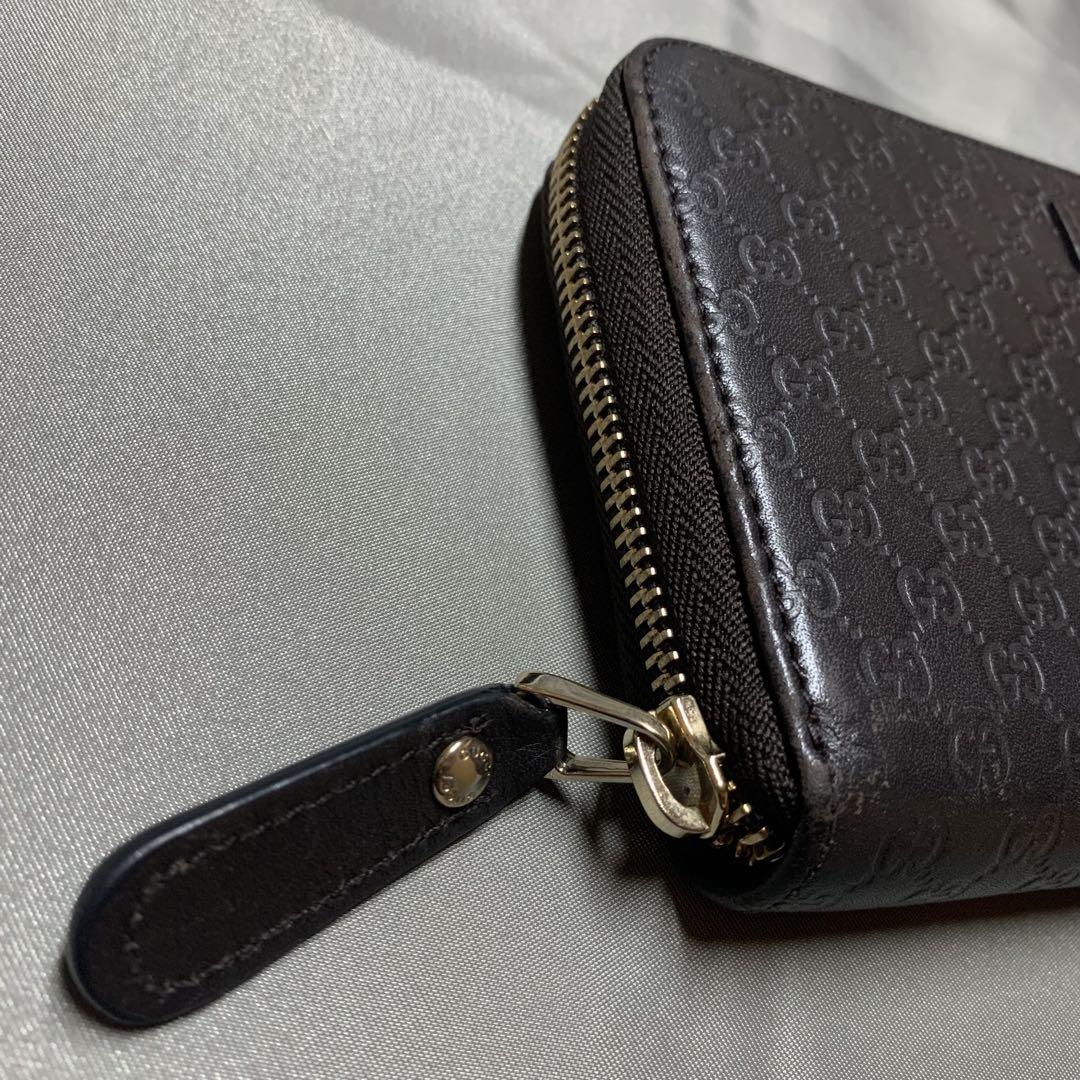 25新作 グッチ GGエンブレム ジップ 長財布 ロングウォレット