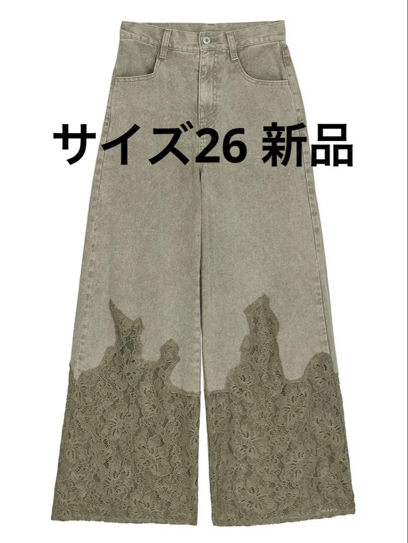 パンツ LACE DOCKING FADE DENIM PANTS