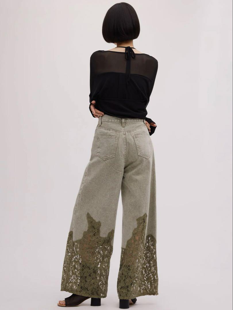 パンツ LACE DOCKING FADE DENIM PANTS LACE DOCKING FADE DENIM PANTS（デニムパンツ）｜Ameri（アメリ