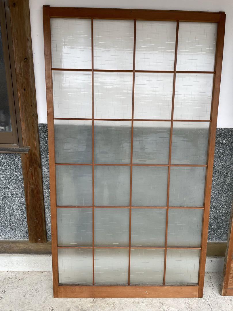 昭和ガラス扉 アンティーク昭和レトロ建具 古民家